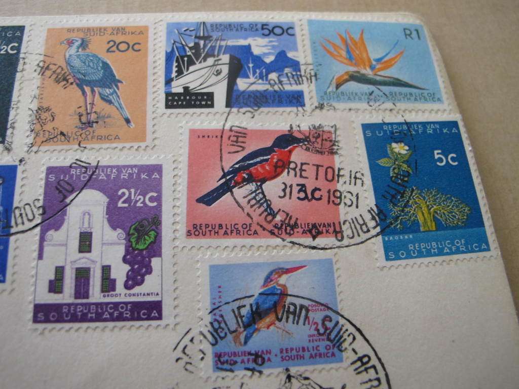 South Africa - 1961 Definitive Issue First Day Cover  31 May 1961